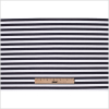 Black and White Striped Polyester Blended Ponte De Roma - Full | Mood Fabrics