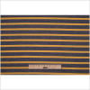 Charcoal and Mustard Striped Polyester Blended Ponte De Roma - Full | Mood Fabrics