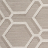 Grey/White Indian Geometric Poly/Cotton Brocade - Detail | Mood Fabrics
