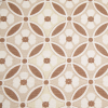 Spanish Brown/Beige Floral Geometric Poly/Cotton Canvas | Mood Fabrics
