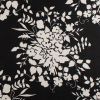 Ralph Lauren Black and Egret Floral Linen Canvas | Mood Fabrics