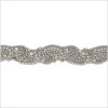 1.25 Silver/Pearls Beaded Rhinestone Trim | Mood Fabrics