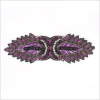 Purple/Black Beaded Rhinestone Applique | Mood Fabrics