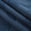 Ralph Lauren Navy Floral Embroidered Linen - Folded | Mood Fabrics