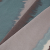 Aqua Abstract Stripes Cotton-Modal Velvet Print - Folded | Mood Fabrics