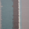 Aqua Abstract Stripes Cotton-Modal Velvet Print | Mood Fabrics