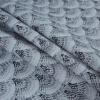 Spanish Charcoal and Blue Geometric Poly/Cotton Canvas - Folded | Mood Fabrics