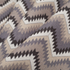 Spanish Navy/Beige Geometric Poly/Cotton Canvas - Folded | Mood Fabrics