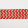 2.5 Red Jute Chrevron Woven Trim - Detail | Mood Fabrics