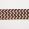 2.5 Brown Jute Chrevron Woven Trim - Detail | Mood Fabrics
