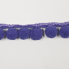 Purple Polyester Pom Pom Trim - Detail | Mood Fabrics