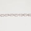 0.25 Silver Rectangular Rhinestone Trim - Detail | Mood Fabrics