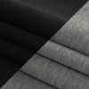 Black/Gray Stretch Jersey Backed Neoprene - Folded | Mood Fabrics
