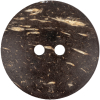 Gray 2-Hole Coconut Button - 80L/50.8mm - Detail | Mood Fabrics