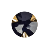 Navy/Gold Rhinestone Button - 36L/23mm | Mood Fabrics