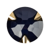 Navy/Gold Rhinestone Button - 44L/28mm | Mood Fabrics
