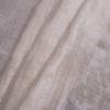Turkish Metallic Silver/Beige Abstract Sheer Polyester Woven - Folded | Mood Fabrics