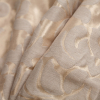 Turkish Metallic Gold/Beige Damask Polyester Brocade - Folded | Mood Fabrics