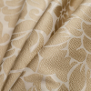 Turkish Victorian Gold Floral Polyester Jacquard - Folded | Mood Fabrics