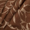 Turkish Cream Floral Polyester Jacquard - Folded | Mood Fabrics