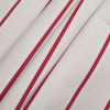 Turkish Rose Striped Cotton Canvas - Folded | Mood Fabrics