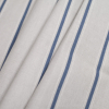 Turkish Wedgewood Striped Cotton Canvas - Folded | Mood Fabrics