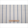 Turkish Wedgewood Striped Cotton Canvas - Full | Mood Fabrics