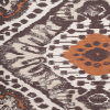 Turkish Rust Ikat Polyester Woven | Mood Fabrics