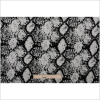 Jet Black Python Polyester-Rayon Velvet - Full | Mood Fabrics