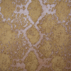 Gold Python Polyester-Rayon Velvet - Detail | Mood Fabrics