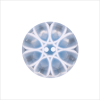 Italian Light Blue Semi-Clear Plastic Button - 36L/23mm | Mood Fabrics