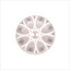 Italian Ivory Semi-Clear Plastic Button - 36L/23mm | Mood Fabrics