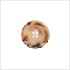 Italian Matte Light Brown Rimmed 4-Hole Button - 36L/23mm | Mood Fabrics
