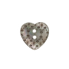 Italian Silver Heart-Shaped Shell Button - 32L/20mm | Mood Fabrics