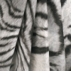 Black/White Zebra Printed Micro-Polyester and Cotton - Folded | Mood Fabrics