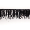 6 Single Ply Black Ostrich Fringe | Mood Fabrics
