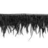 6 Black Cock Feather Fringe | Mood Fabrics