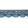 1.5 European Navy Crochet Trim - Detail | Mood Fabrics