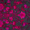 Metallic Fuchsia Floral Embroidered Tulle  Panel | Mood Fabrics