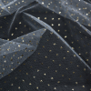 Metallic Gold on White Glittered Tulle - Detail | Mood Fabrics