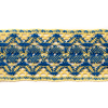 Blue/Yellow Crochet Trim - 3 | Mood Fabrics