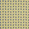 Yellow/Blue Cartooned Floral Combed Cotton Voile | Mood Fabrics