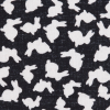 Black/White Bunny Rabbit Printed Combed Cotton Voile - Detail | Mood Fabrics