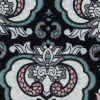 Black/Pink/Gray Printed Stretch Cotton Sateen - Detail | Mood Fabrics