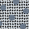 Gray/Black/White Polka Dotted Cotton Poplin - Detail | Mood Fabrics