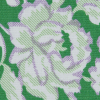 Green/Purple Floral Stretch Cotton Poplin - Detail | Mood Fabrics