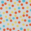 Orange/Blue/Yellow Polka Dots Printed Cotton Poplin | Mood Fabrics