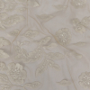 White on Nude Floral Embroidered Lace | Mood Fabrics