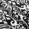 Black/White Printed Stretch Cotton Sateen - Folded | Mood Fabrics