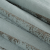 Duck Egg Embroidered Stripes Drapery Brocade - Folded | Mood Fabrics